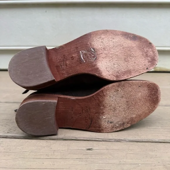 See by Chloe suede Louise ankle booties in Dark Brown size 37 - Picture 16 of 16